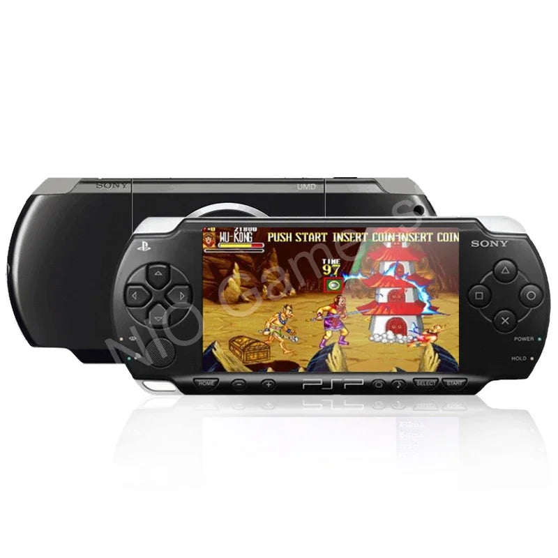 جهاز الألعاب المحمول الأصلي من سوني PSP 1000، يشمل ألعاب GBA، وجهاز ألعاب مزدوج، وألعاب أركيد محمولة، وألعاب FC.